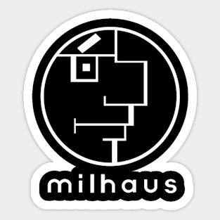 Bauhaus Jugendstil Juxtaposition Sticker